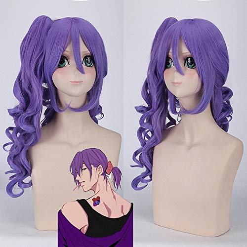 Amazon.co.jp: アニメ黒子のバスケ紫原敦コスプレウィッグロング